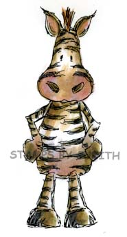 O-107 Lg. Zebra Critter